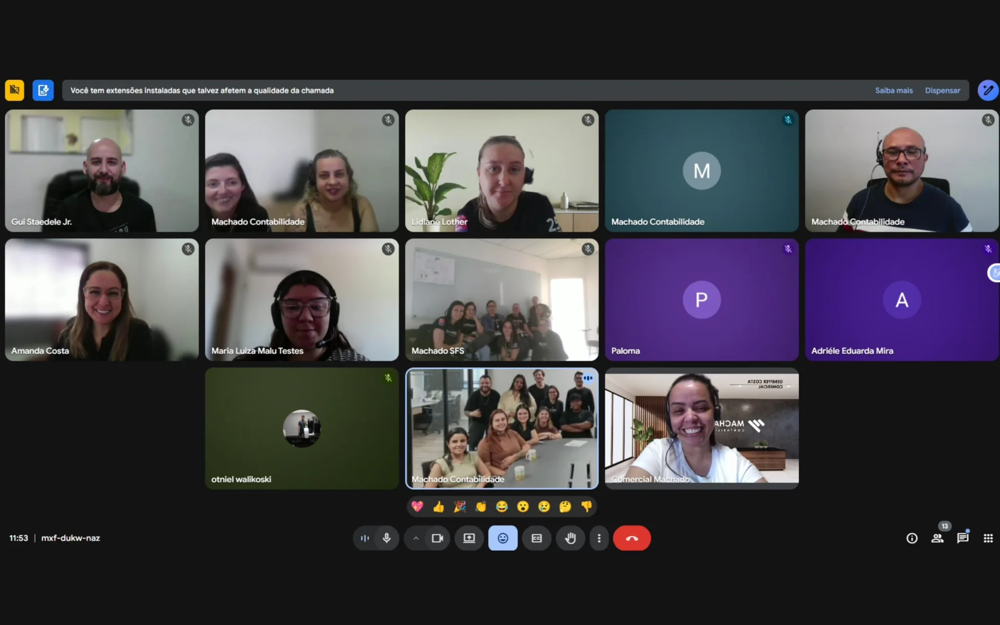 Registro de palestra online em reunião no Google Meet